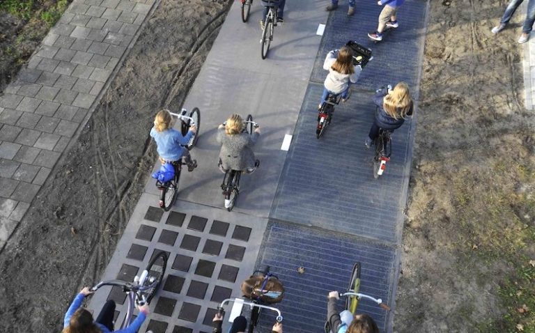 ¿Conoces los carriles bici con paneles solares?